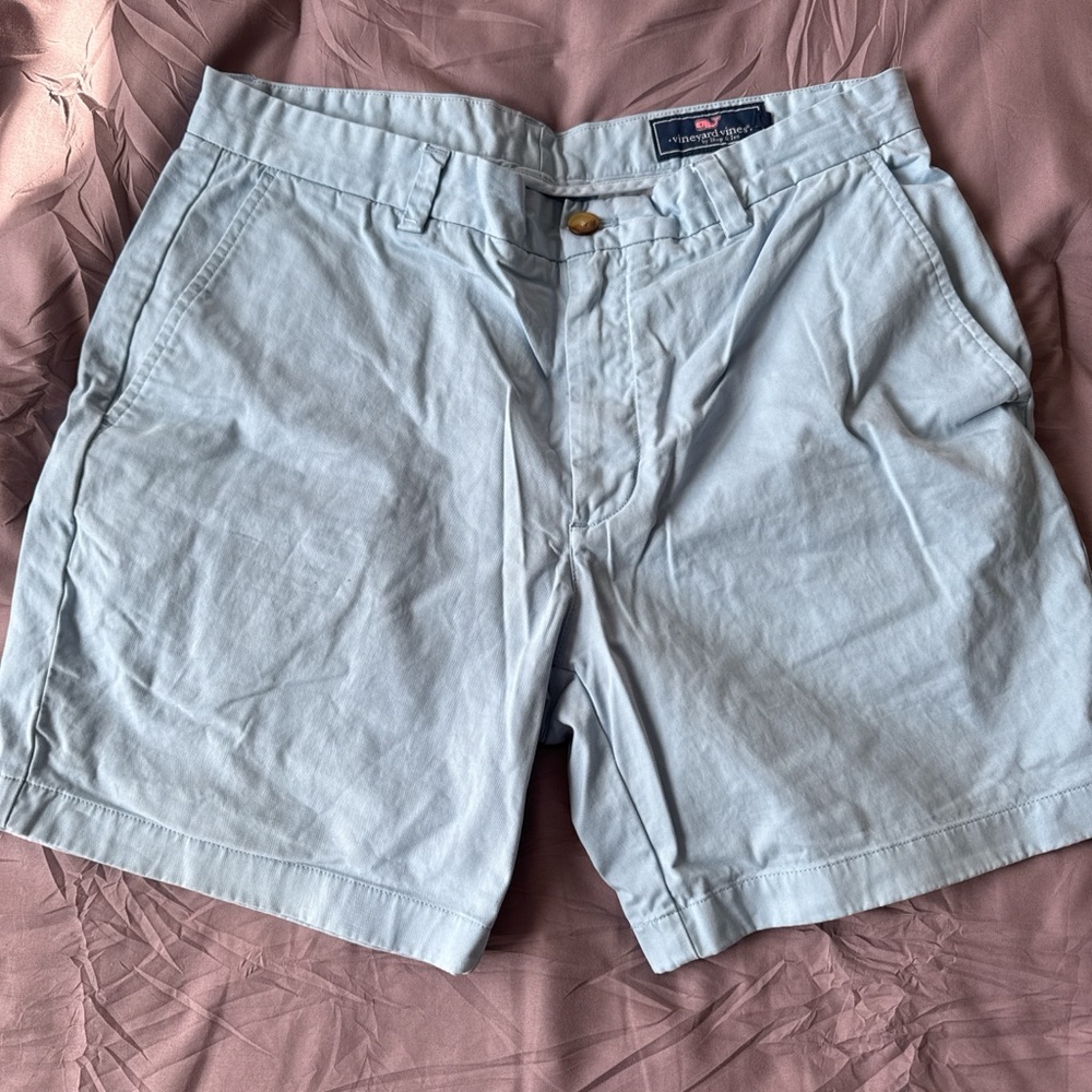 Vineyard Vines Men's Sky Blue Flat Front Shorts